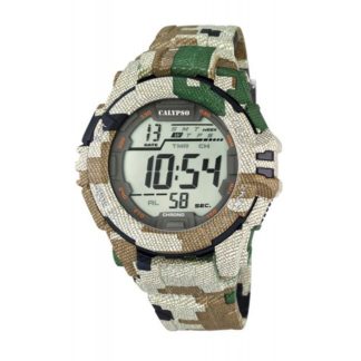 Reloj Calypso hombre digital verde silicona K5764-5