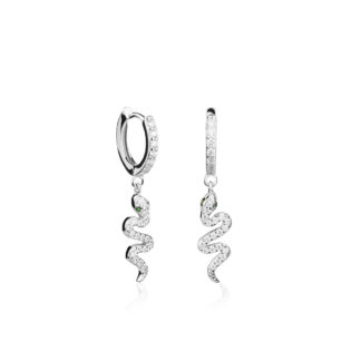 Pendientes-aro-serpiente-plata-cadiz