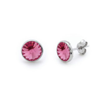 pendientes-redondos-rose-de-basic-en-plata